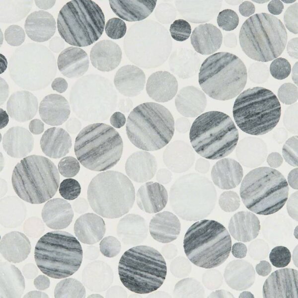 ALASKA GRAY PEBBLES MESH BACKED