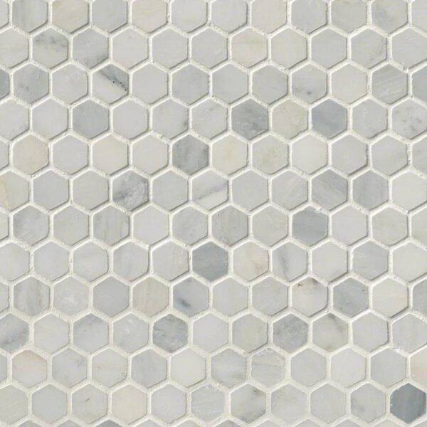 ARABESCATO CARRARA 1" HEXAGON HONED