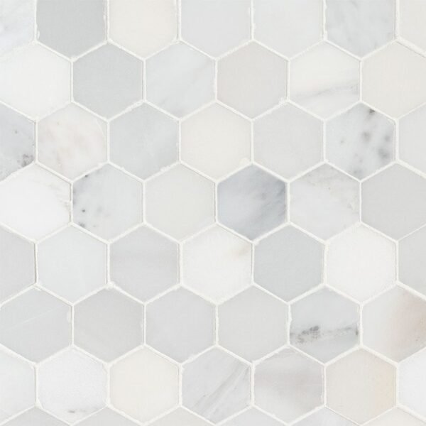 ARABESCATO CARRARA 2" HEXAGON HONED