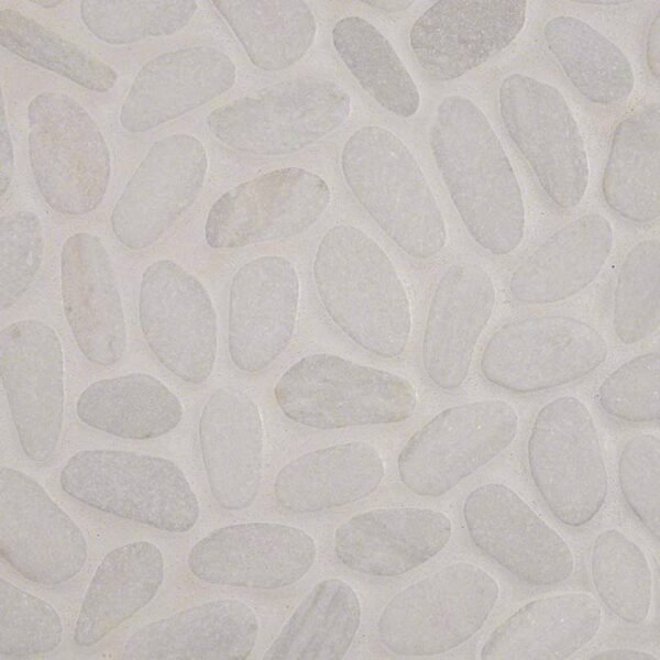 WHITE PEBBLES MESH BACKED