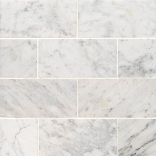 CARRARA WHITE 3X6 HONED