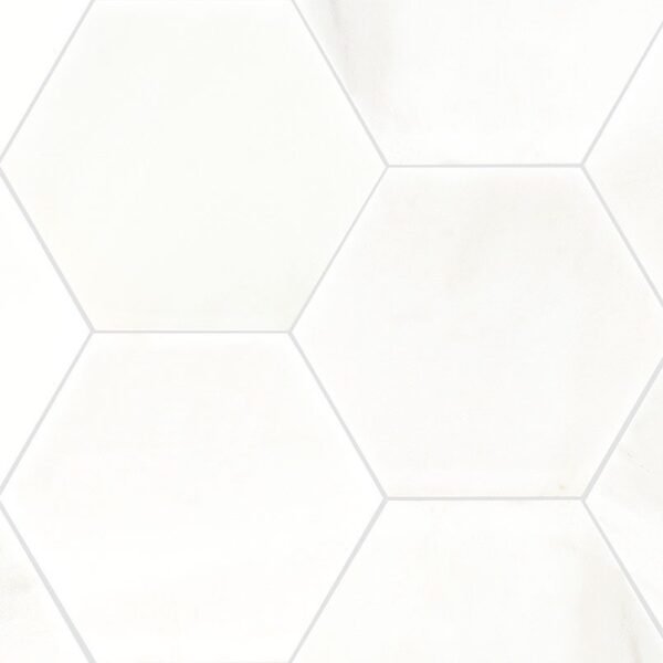 GREECIAN WHITE 8" HEXAGON POLISHED